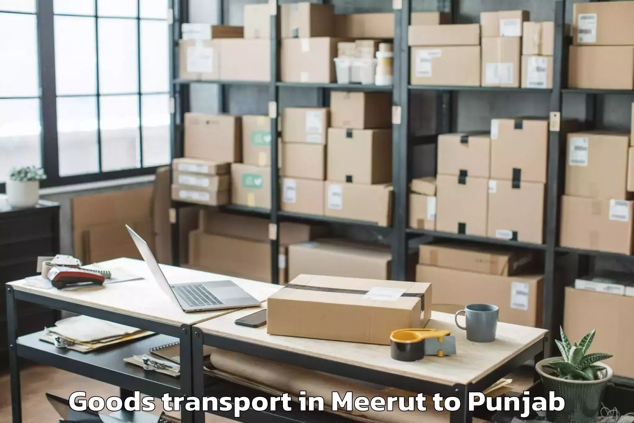 Professional Meerut to Jandiala Goods Transport